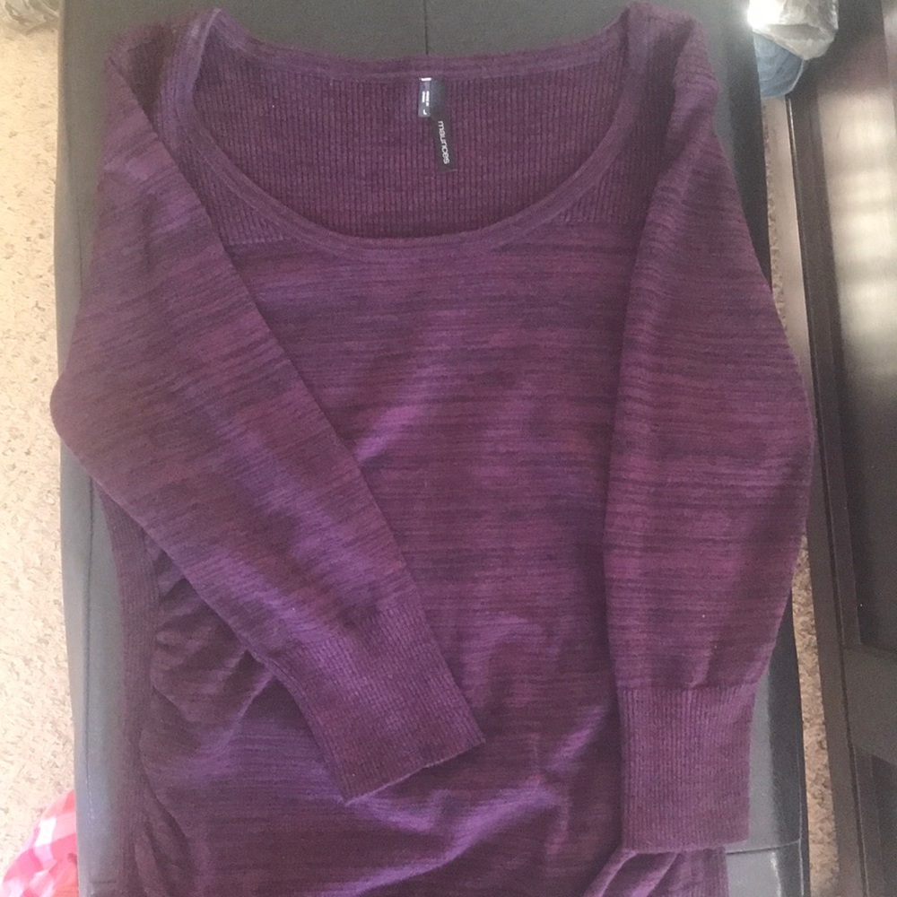 Purple / black stripped